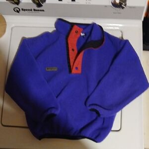 Vintage 90s Y2k Columbia Kids Purple  and Red Sweatshirt